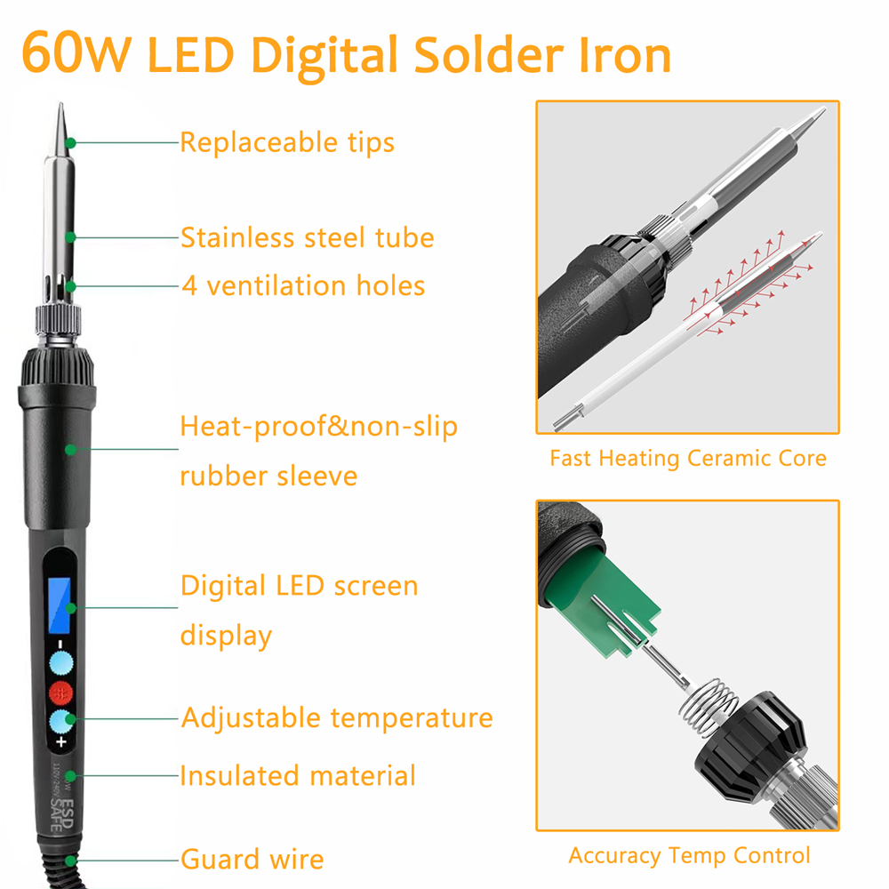 Heat Insert Nut Iron Tip Hot M - Electronics Repair Kit With Soldering Iron avis et prix