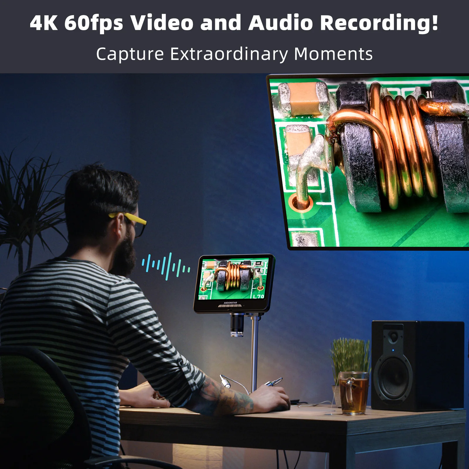 Andonstar AD210S-Pro 4K 60FPS  - Electronic Repairing avis et prix
